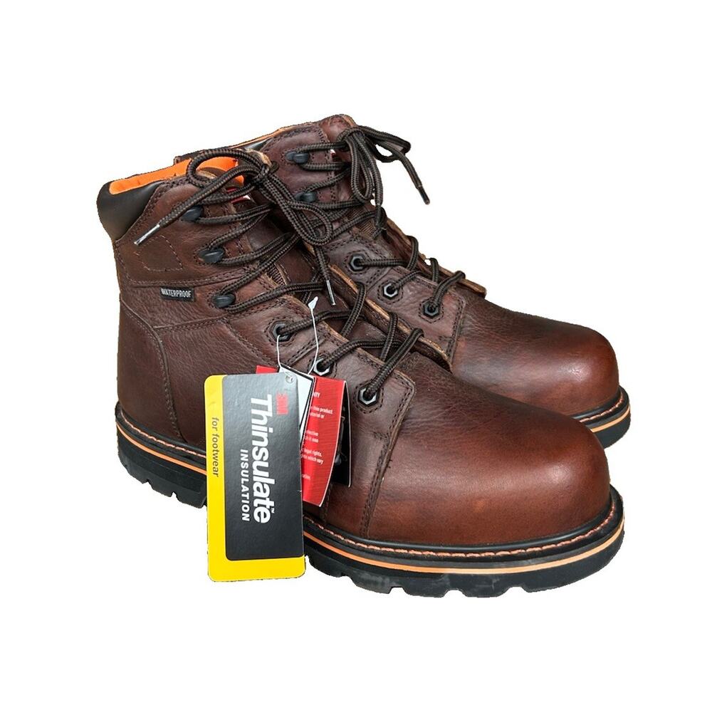 Craftsman 6” Steel Toe Leather Workwear Boots Waterproof ATSM Size Men’s 11 NWOB